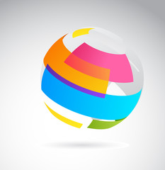 Abstract globe icon