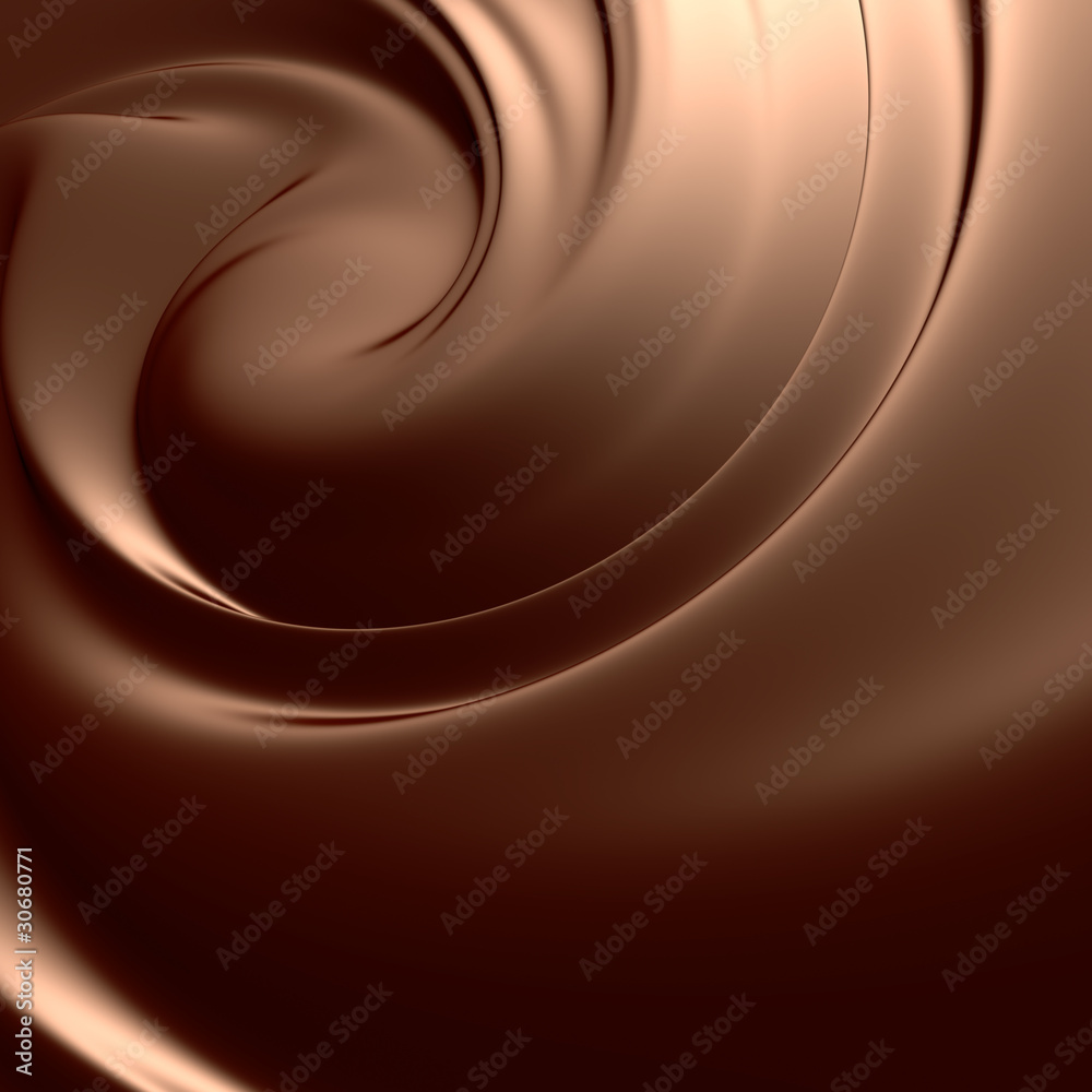 Wall mural Astonishing chocolate swirl