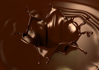 Astonishing chocolate splash