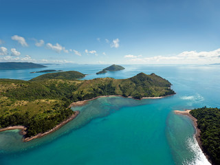 Aerial view of the Whitsunday Islands
