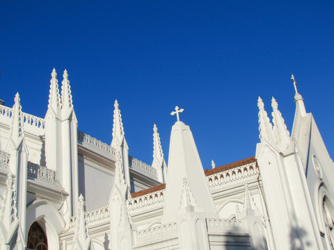 Roof top of St.Thomas basilica / Santhome Church