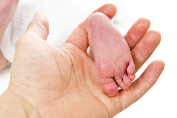 foot of newborn baby