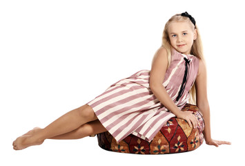 Naklejka premium Portrait of the girl
