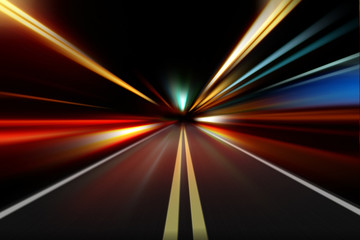 abstract night acceleration speed motion