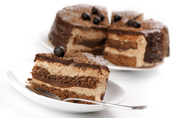Homemade chocolate cake