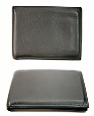 Black leather wallet