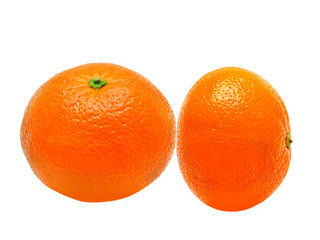 Mandarins isolated on white background