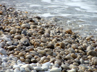 La plage d'Etretat , fond