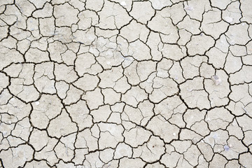 texture of dry cracked soil