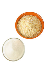 oat and sugar: carbohydrate foods