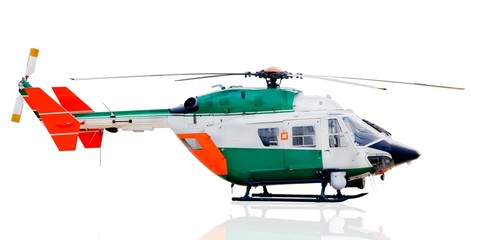 helicopter isolated