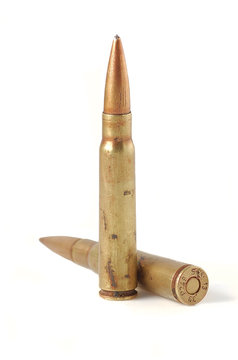 Shells of AK47 and bullets of World War