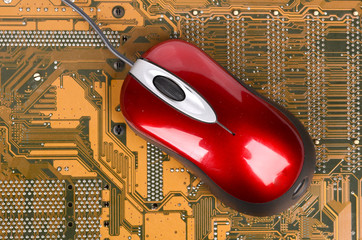 Computer mainboard and mouse