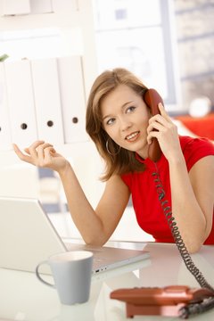 Businesswoman on phone