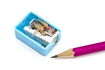 Pencil and sharpener
