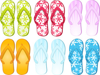 Flip flops set