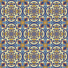 Seamless ornamental oriental pattern vector background