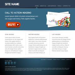 Fototapeta premium Modern website template