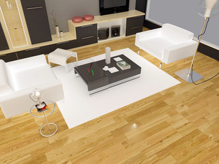 rendering living room