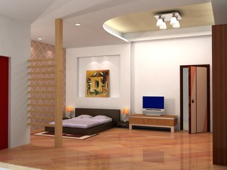 rendering bedroom