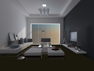 rendering living room