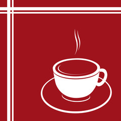 Cup of coffee - Menu or invitation