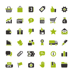 Green Black Website Icons