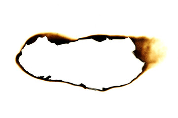burned hole