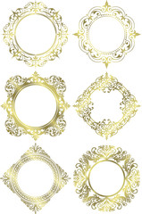gold ornate frames