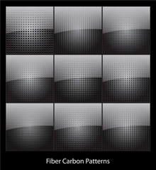 A collection of fiber carbon patterns