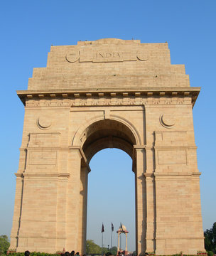 India Gate detail in New Delhi India, taken in 2010