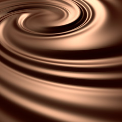 Astonishing chocolate swirl. Backgrounds series.