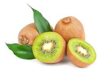 Fototapeta premium Kiwi with leaves