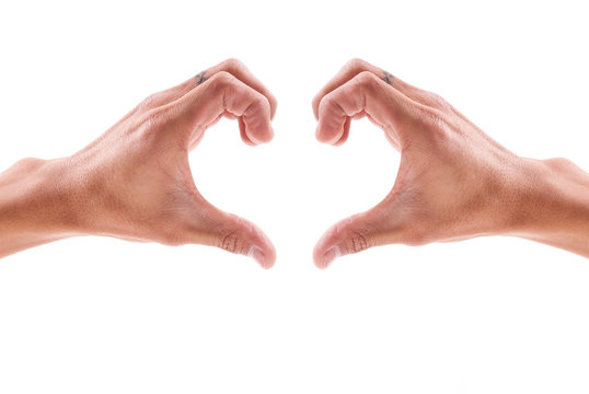 2 Hands Coming Together to Form a Heart