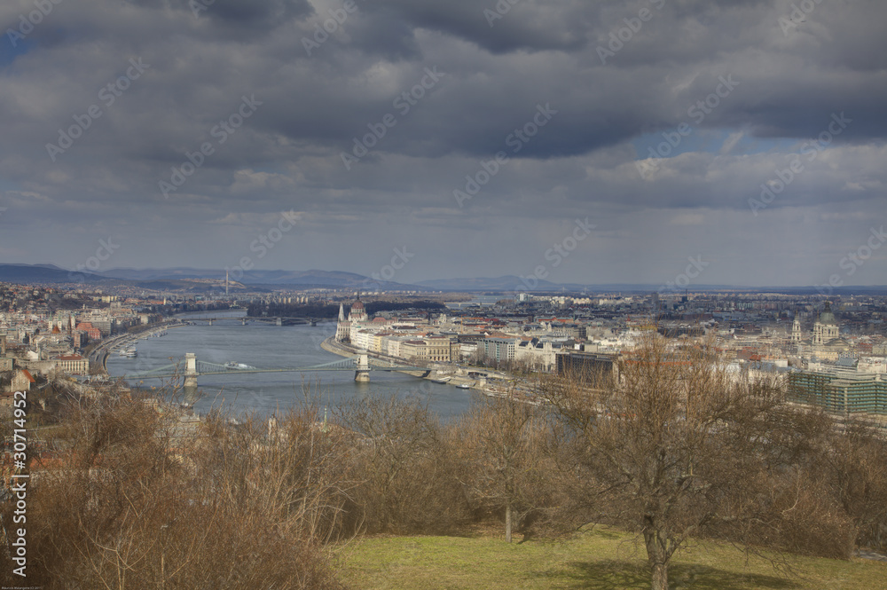 Wall mural budapest - il danubio