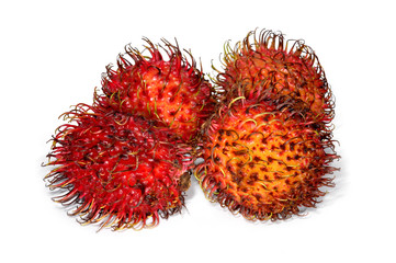 Fototapeta premium rambutan isolated on white
