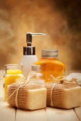 Spa treatment - soap and bath salt