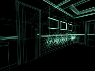 paintings on the wall