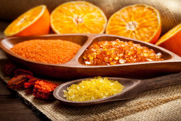 Orange bath salt