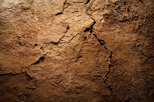 Earth dirt texture background of brown mud