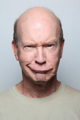 Obraz premium man grimace