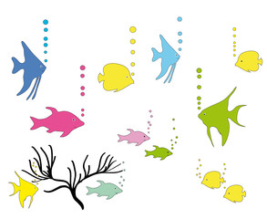 Aquarium mit Zierfische