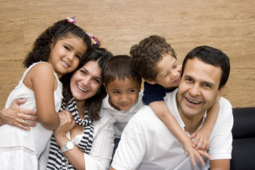 Beautiful family enjoying together