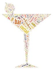 Wordcloud: goblet of bar words