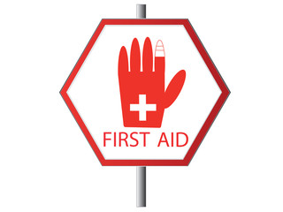 Obraz premium First aid,sing