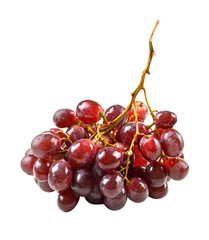 bunch of grapes isolated on white background