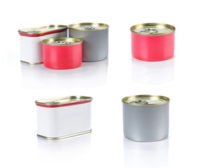 can with label ready for new graphic design