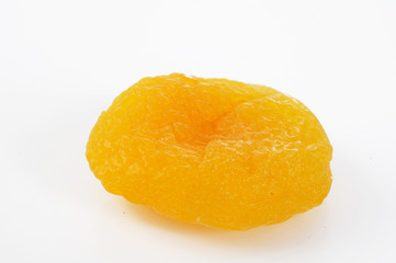 dry apricot on background