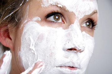 portrait with face mask