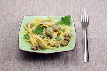 Pasta con fave - Pasta with beans